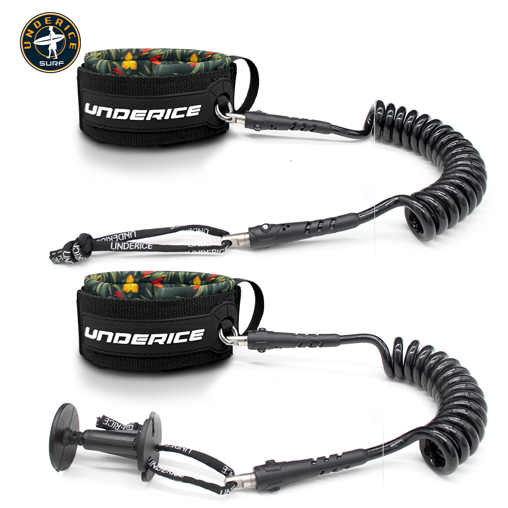 Stand Up Paddle Leash - TPU Surfboard Leash Adjustable Coiled Bicep