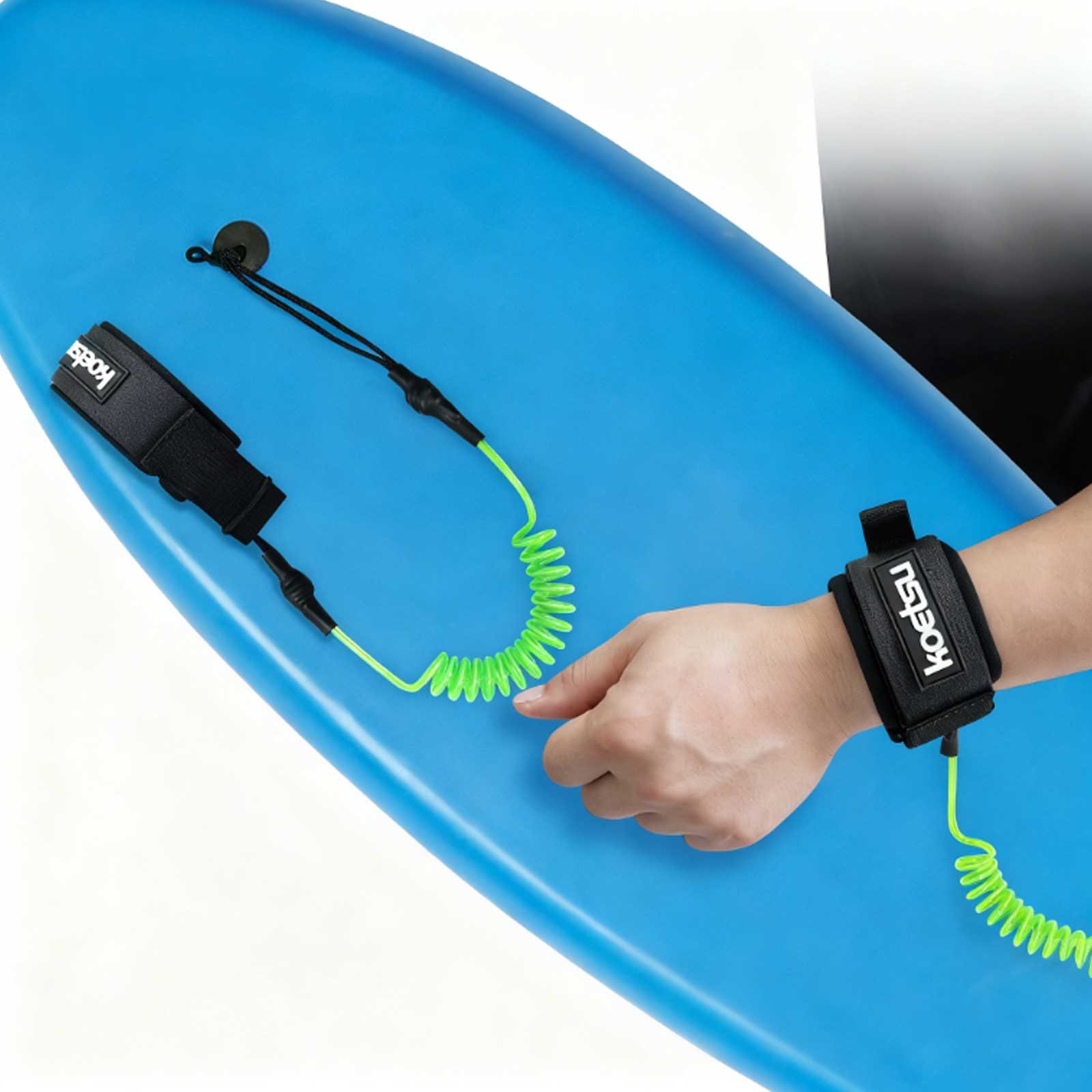 Stand Up Paddle Leash - Coiled Bodyboarding Leash TPU Material Strong