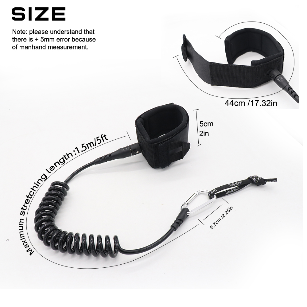 UICE 5FT 5MM Surf Leash Hand R - Stand Up Paddle Leash recension och pris