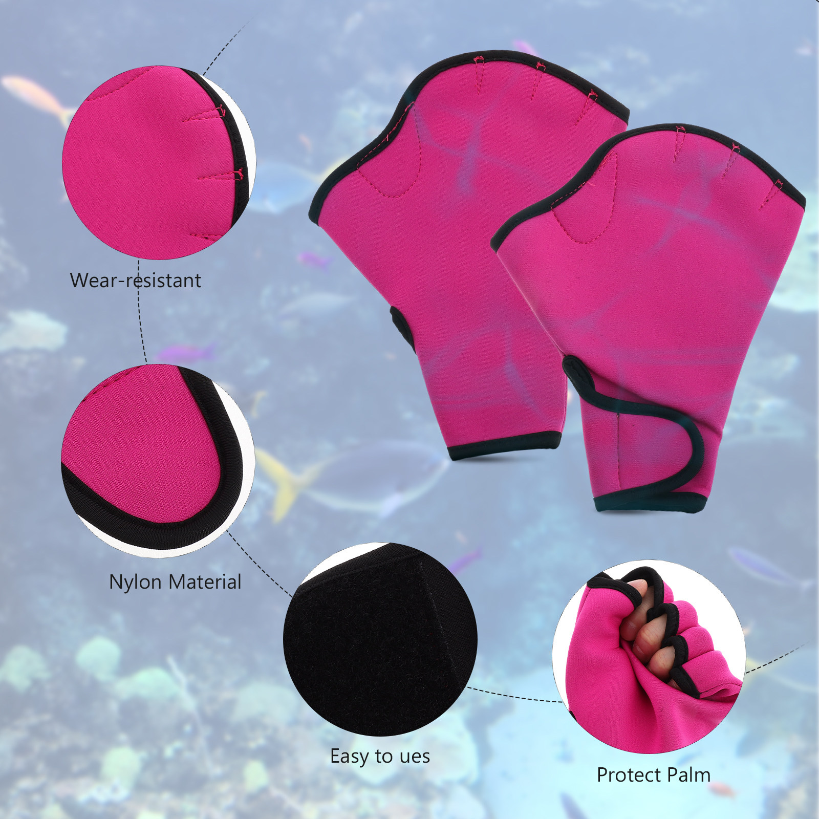 1Pair Swim Training Gloves Nyl - Aquatic Sports Equipment recension och pris
